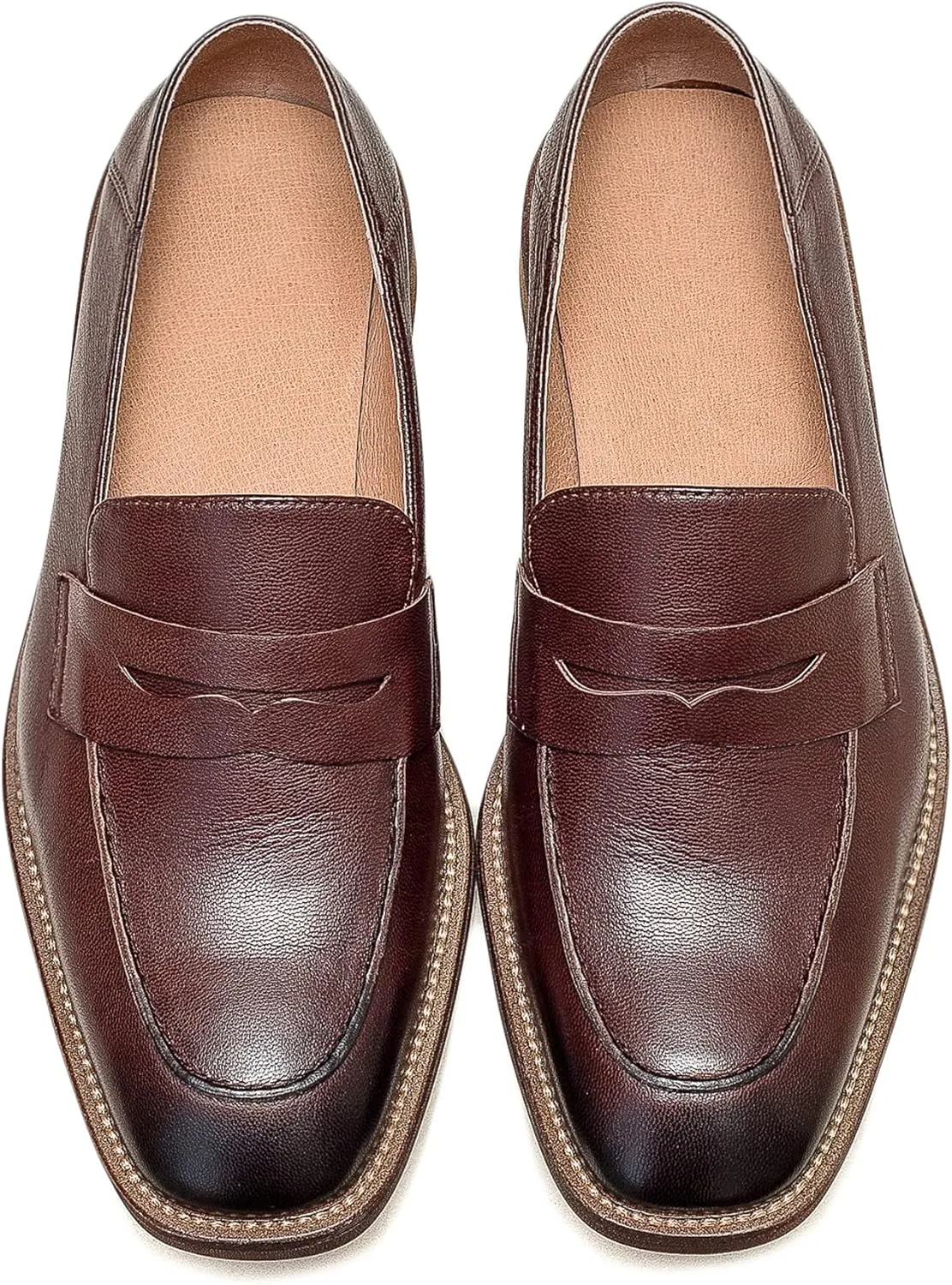 U-lite Women’s Sheepskin Leather Slip-On Loafers - Soft, Comfortable, and Lightweight Shoes with Collapsible Heel