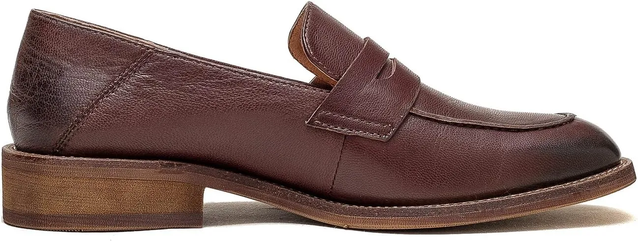 U-lite Women’s Sheepskin Leather Slip-On Loafers - Soft, Comfortable, and Lightweight Shoes with Collapsible Heel