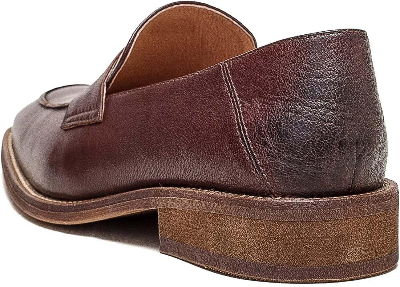 U-lite Women’s Sheepskin Leather Slip-On Loafers - Soft, Comfortable, and Lightweight Shoes with Collapsible Heel
