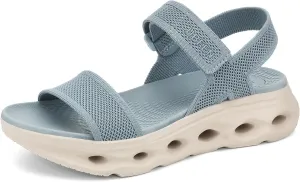 UBFEN Womens Sport Sandals Comfortable Walking Arch Support Adjustable Ankle Strap Platform Soft Footbed Cushion Breathable Woven Upper Summer Outdoor Sandals