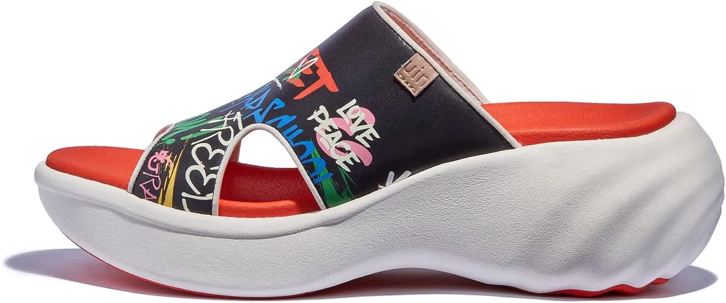 UIN Women's Summer Chunky Platform Slide Wedges Sandal Comfortable Art Travel Shoes Sitges Ⅲ