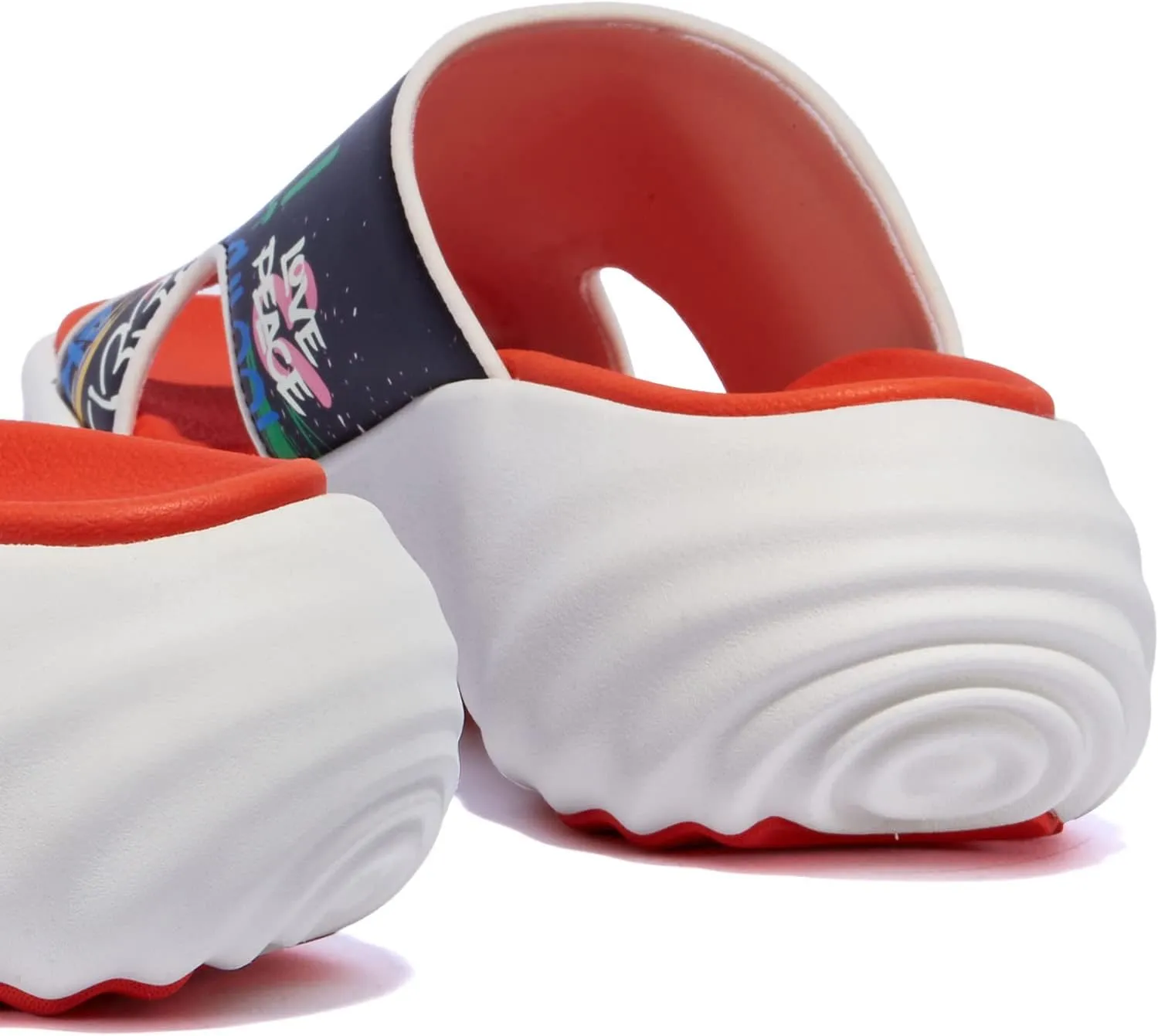 UIN Women's Summer Chunky Platform Slide Wedges Sandal Comfortable Art Travel Shoes Sitges Ⅲ