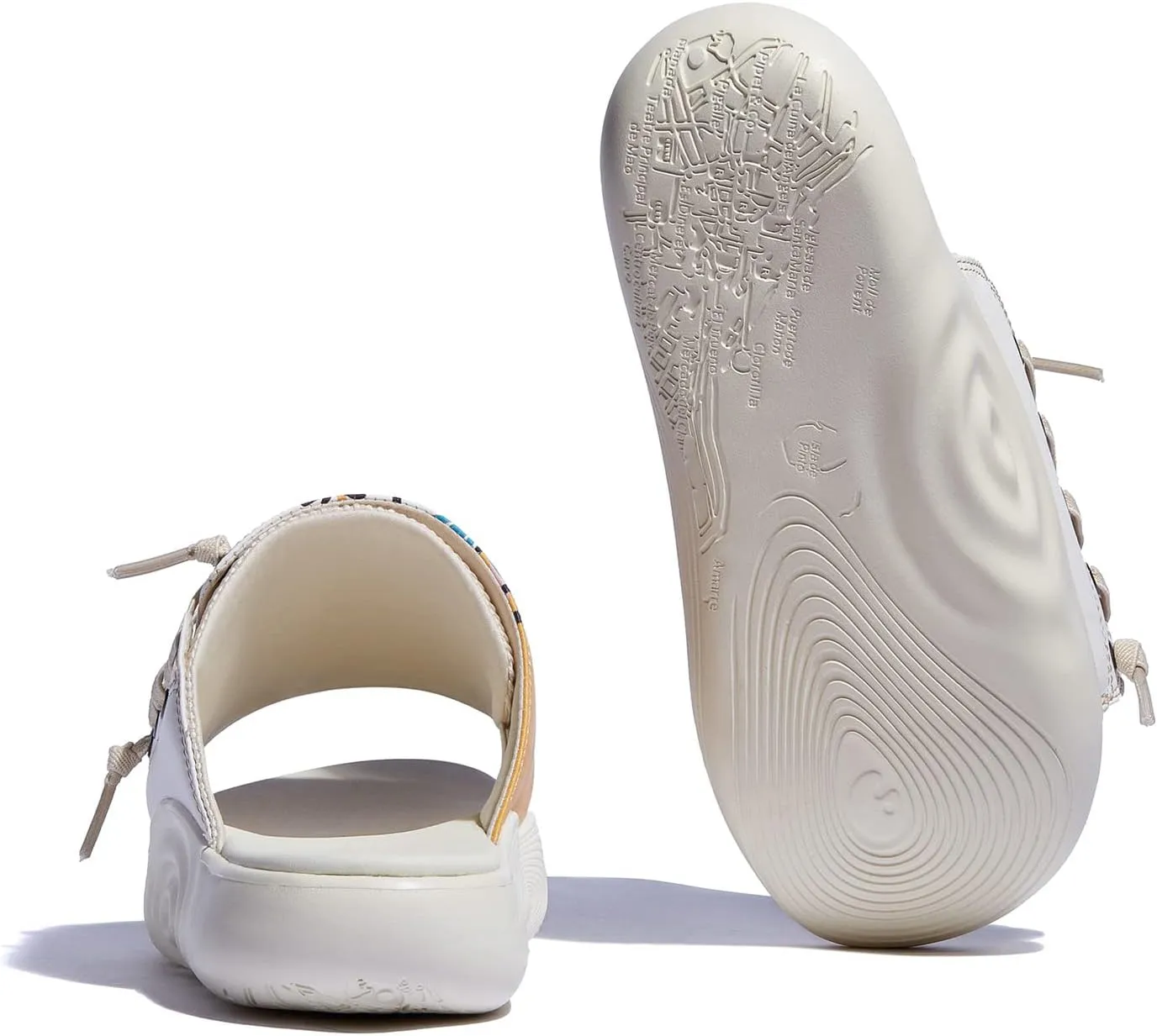 UIN Women's Summer Chunky Platform Slide Wedges Sandal Comfortable Art Travel Shoes Sitges Ⅲ