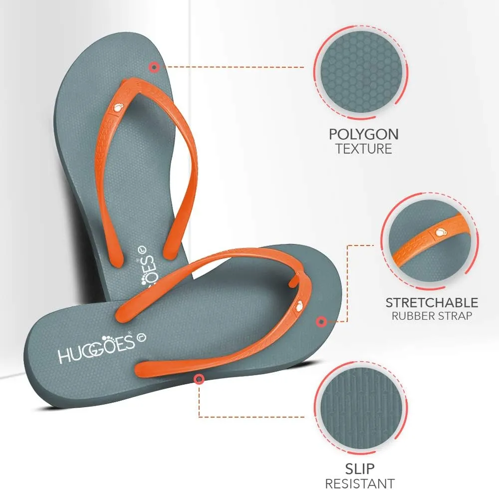 Ultra Soft Comfortable Natural Rubber Summer Beach Flip Flops For Women