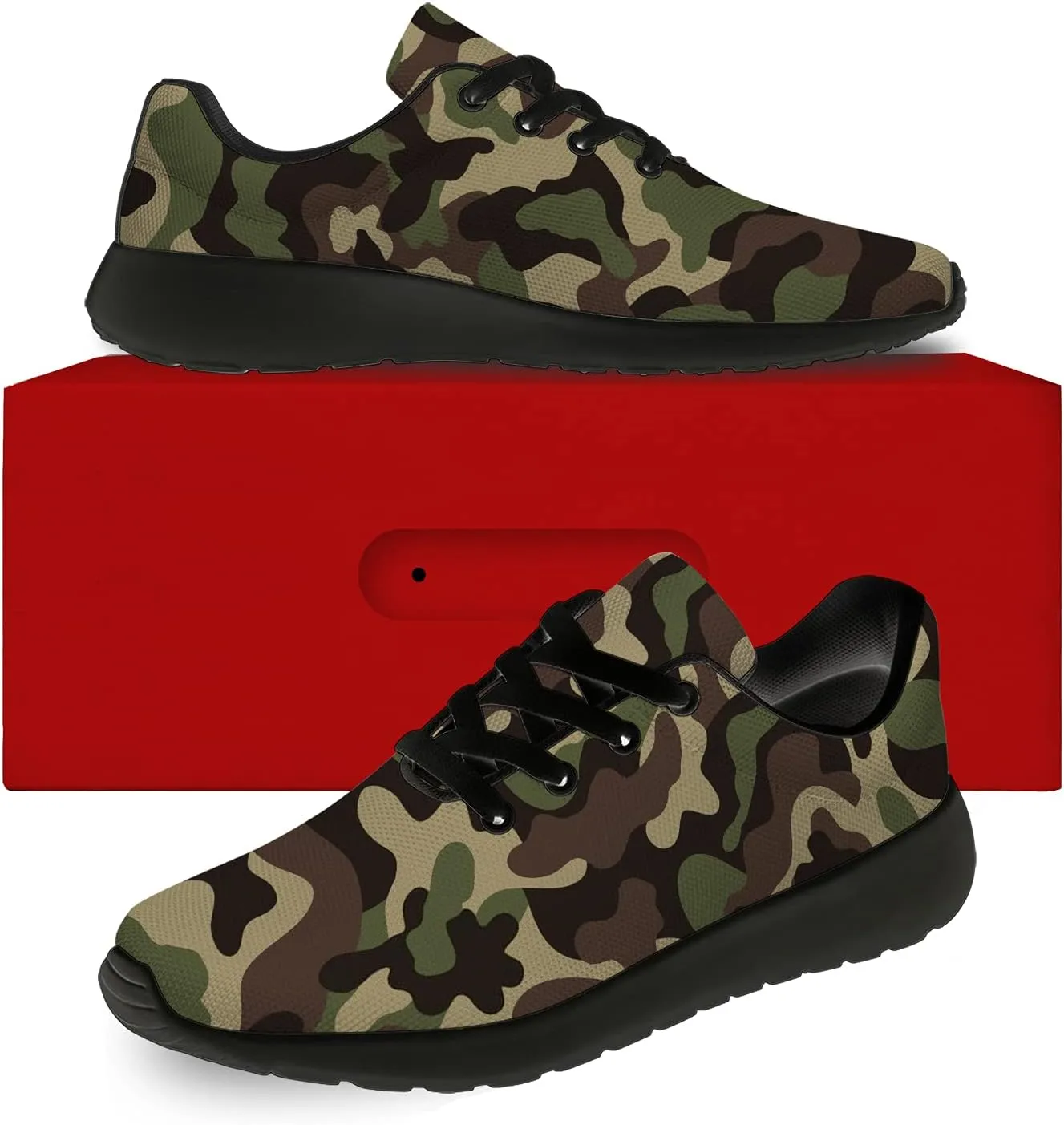 Unisex Camouflage Sneakers for Women & Men, Breathable & Lightweight, All Occasions