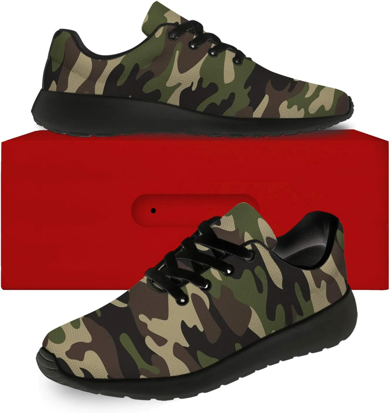 Unisex Camouflage Sneakers for Women & Men, Breathable & Lightweight, All Occasions