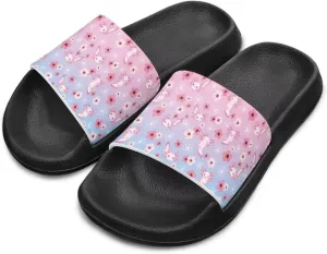 Unisex-Child Bathroom Shower Sandals Open Toe Soft Sole Sandals Summer Non-slip Beach Pool Shoes Outdoor Sandals