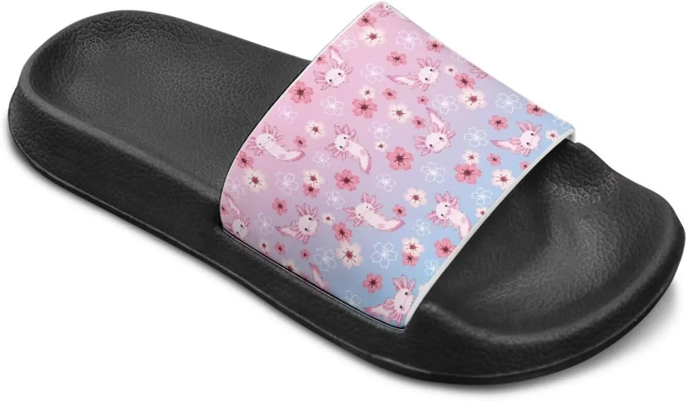 Unisex-Child Bathroom Shower Sandals Open Toe Soft Sole Sandals Summer Non-slip Beach Pool Shoes Outdoor Sandals