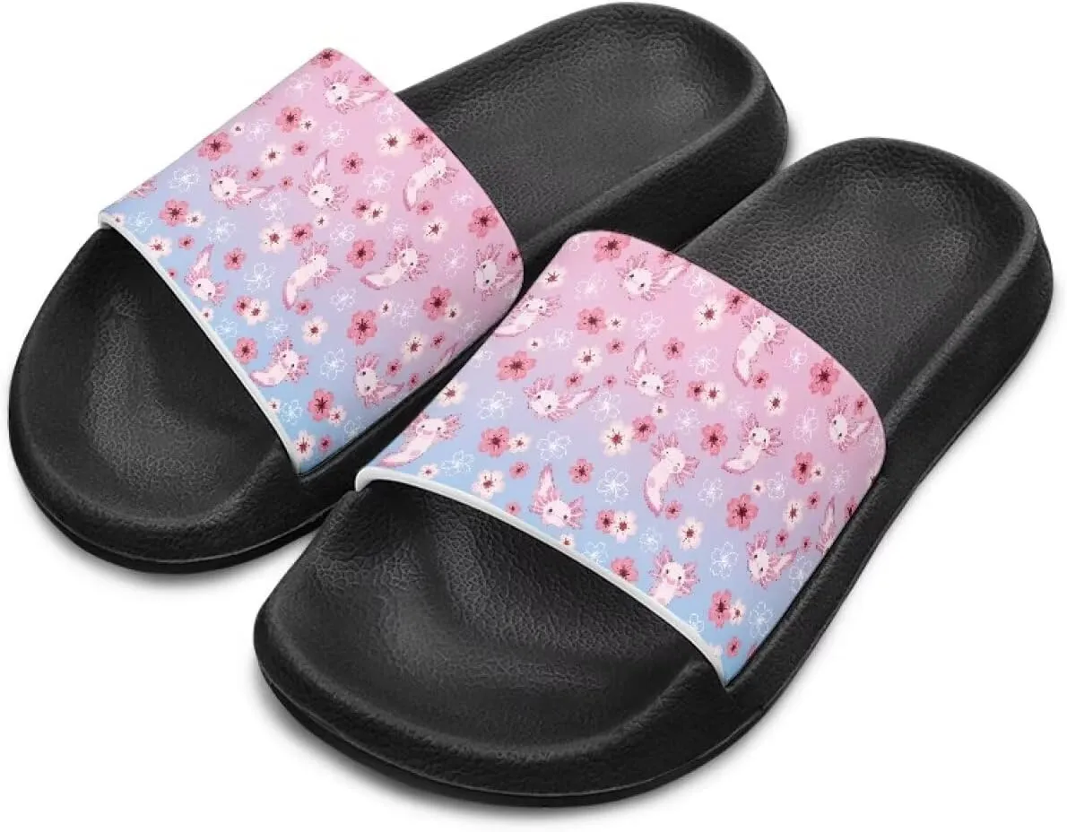Unisex-Child Bathroom Shower Sandals Open Toe Soft Sole Sandals Summer Non-slip Beach Pool Shoes Outdoor Sandals