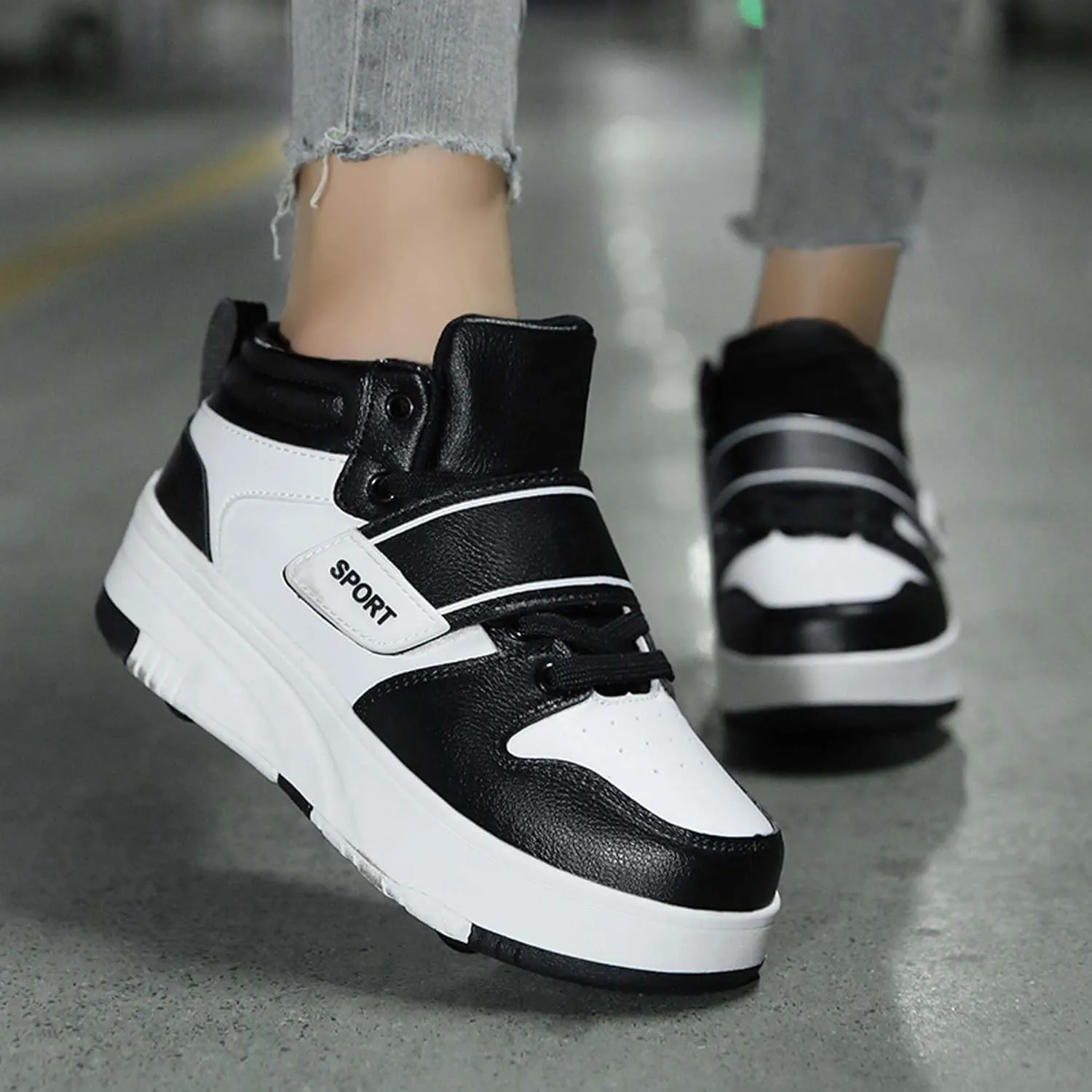 Unisex Children's Casual Sneakers Boys Girls School Uniform Shoes Lightweight Comfortable Outdoor Walking Athletic Running Kids Shoes