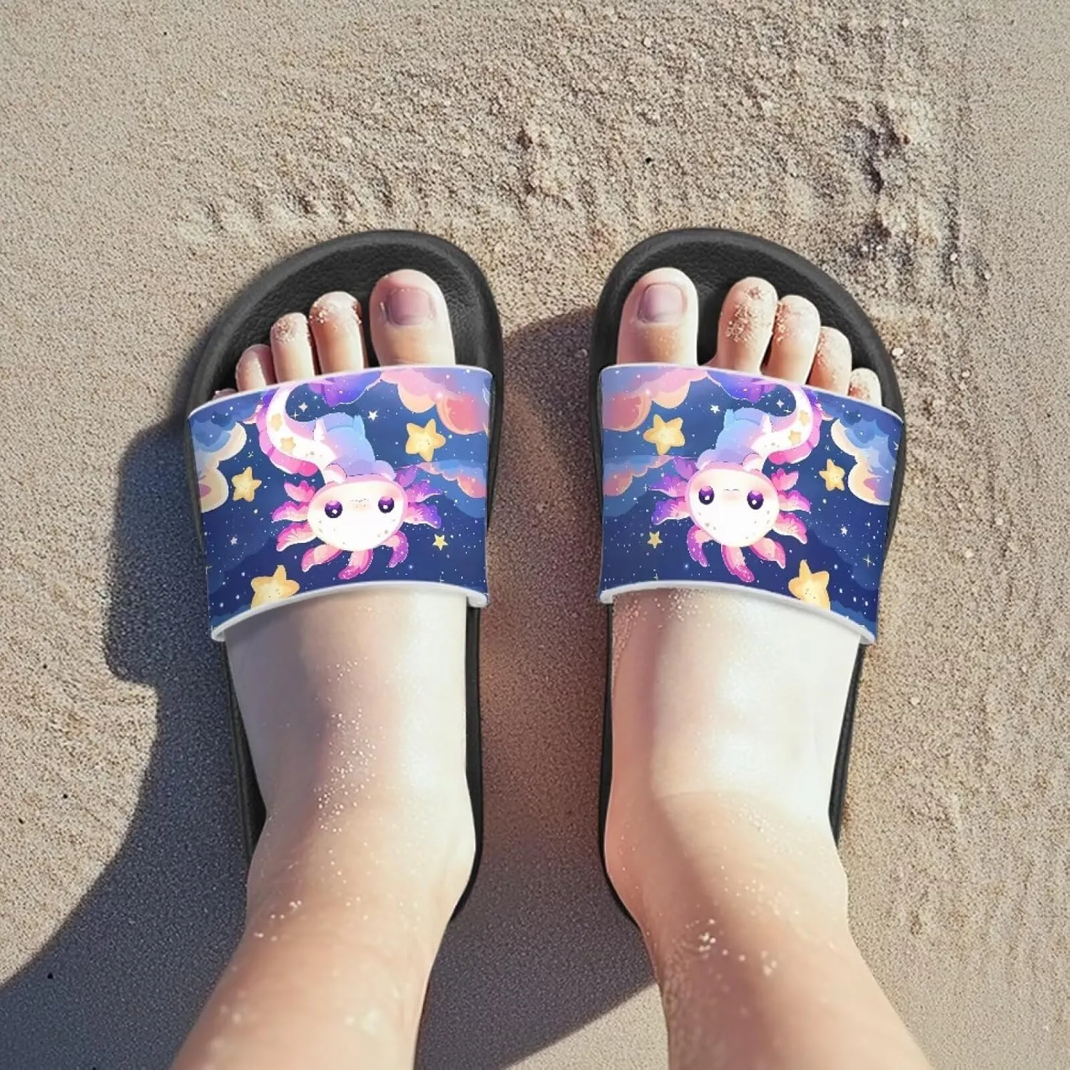 Unisex Slides for Girls Boys Comfortable Slippers Slides Non-slip Shower Shoes House Fashion Thick for Indoor & Outdoor Gifts