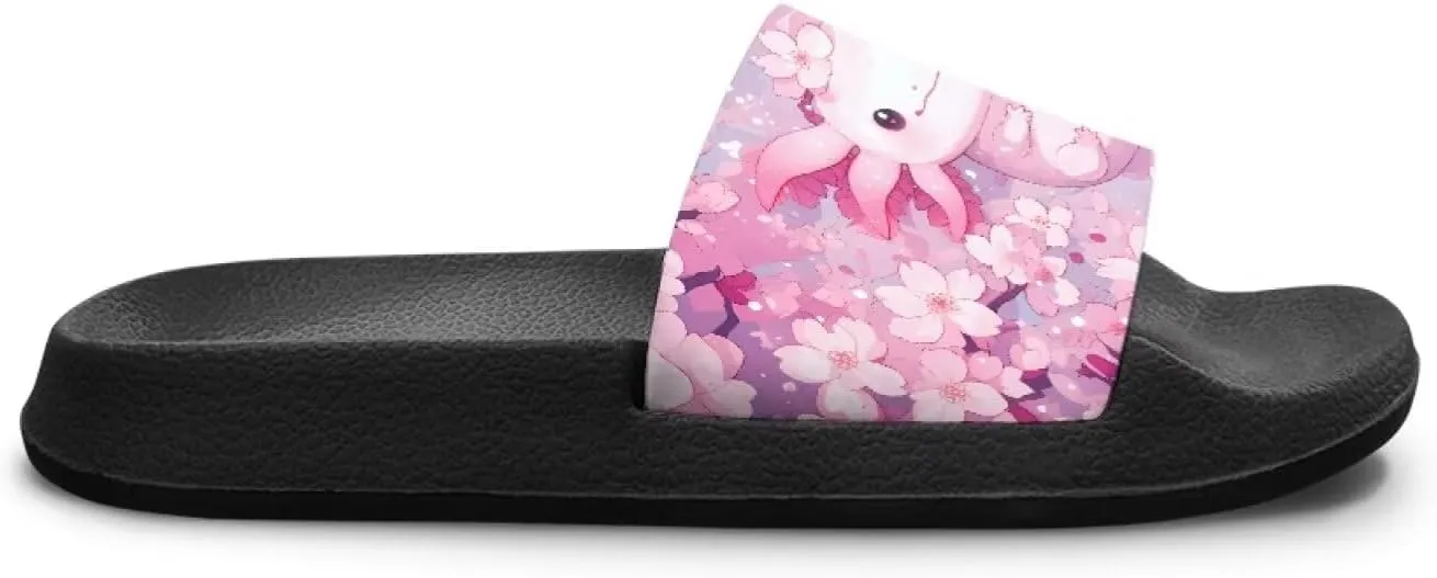 Unisex Slides for Girls Boys Comfortable Slippers Slides Non-slip Shower Shoes House Fashion Thick for Indoor & Outdoor Gifts