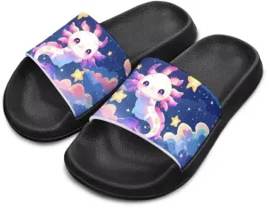 Unisex Slides for Girls Boys Comfortable Slippers Slides Non-slip Shower Shoes House Fashion Thick for Indoor & Outdoor Gifts