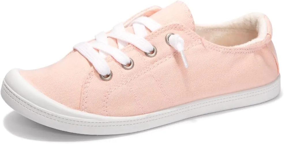 Vanessa Women's Slip On Canvas Shoes Low Top Fashion Sneakers Casual Flats Walking Shoes Comfy Loafers