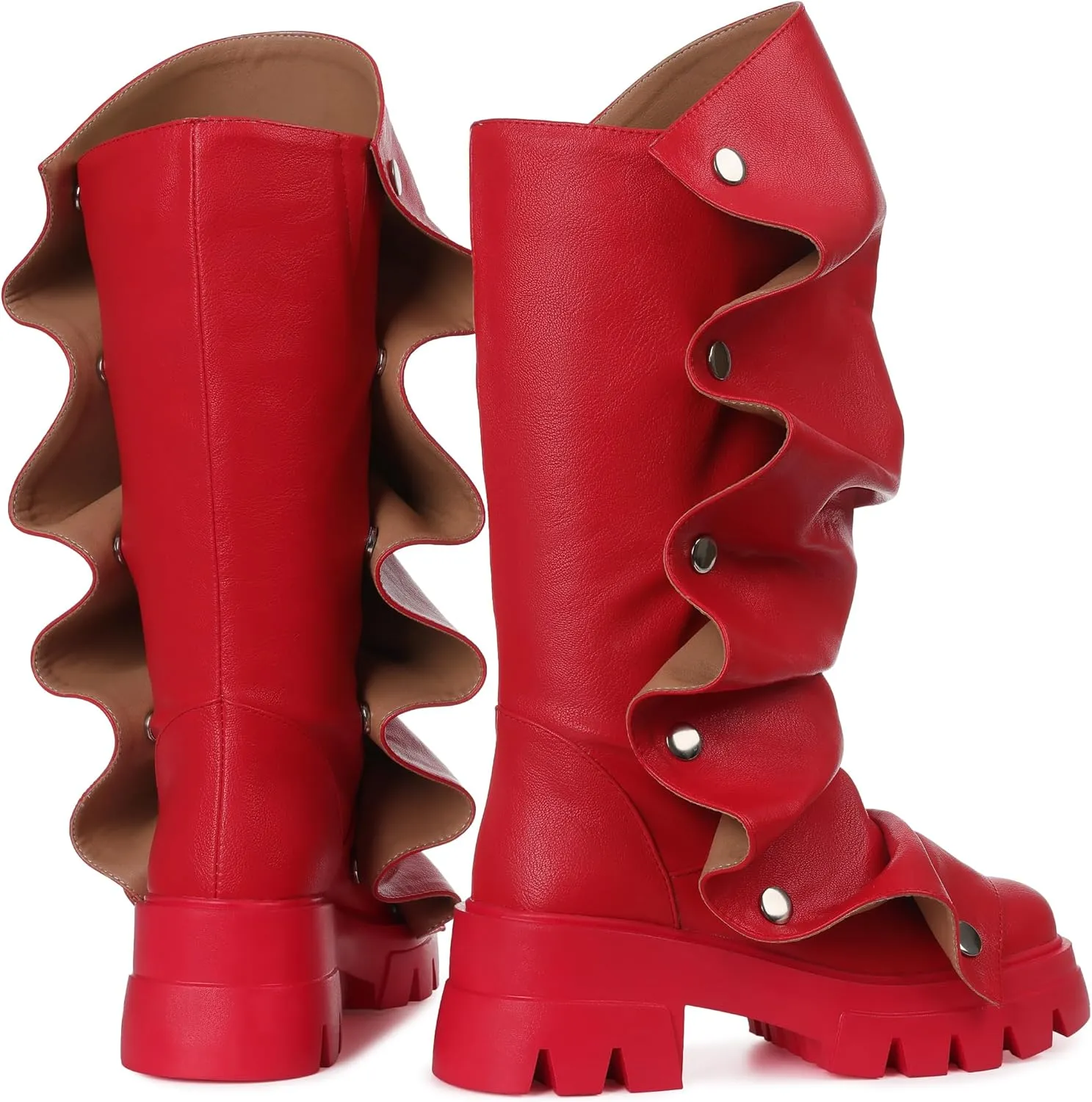 VOMIRA Slouchy Boots for Women Fold Over Boots