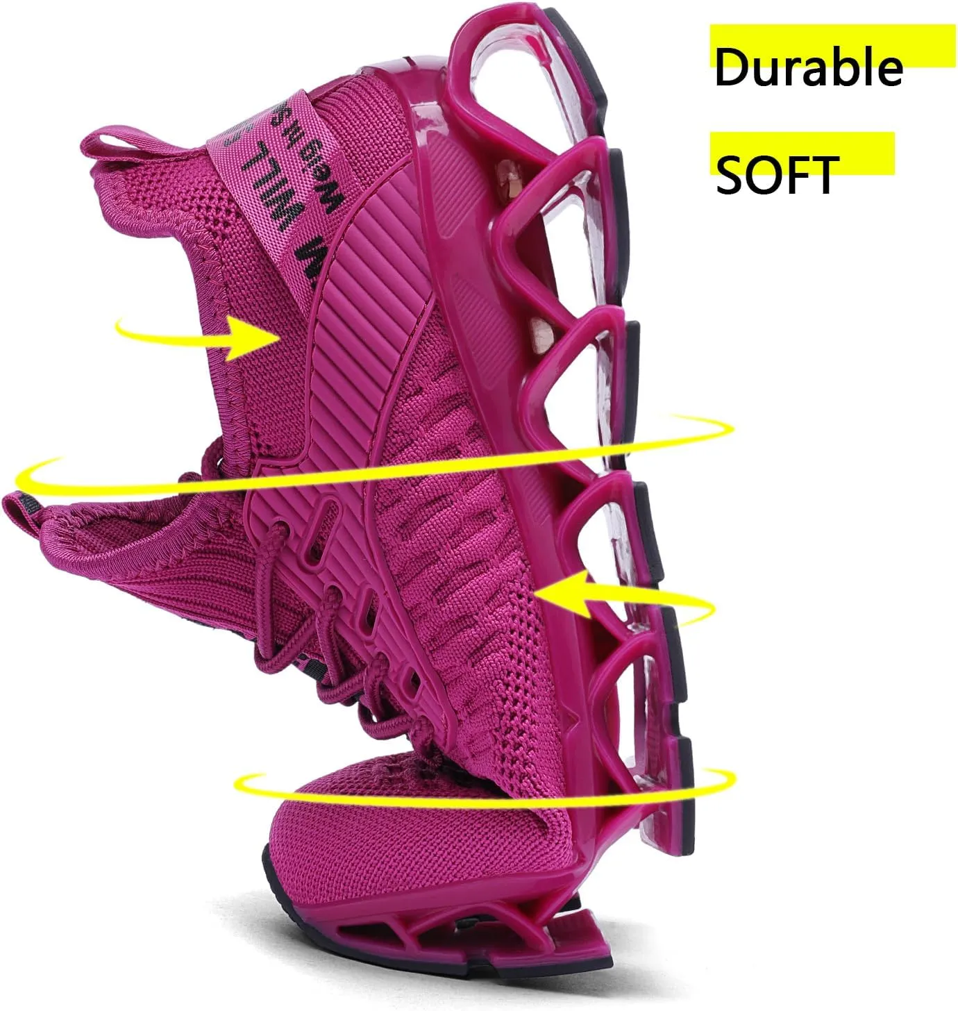Vooncosir Women's Running Shoes Comfortable Fashion Non Slip Blade Sneakers Work Tennis Walking Sport Athletic Shoes