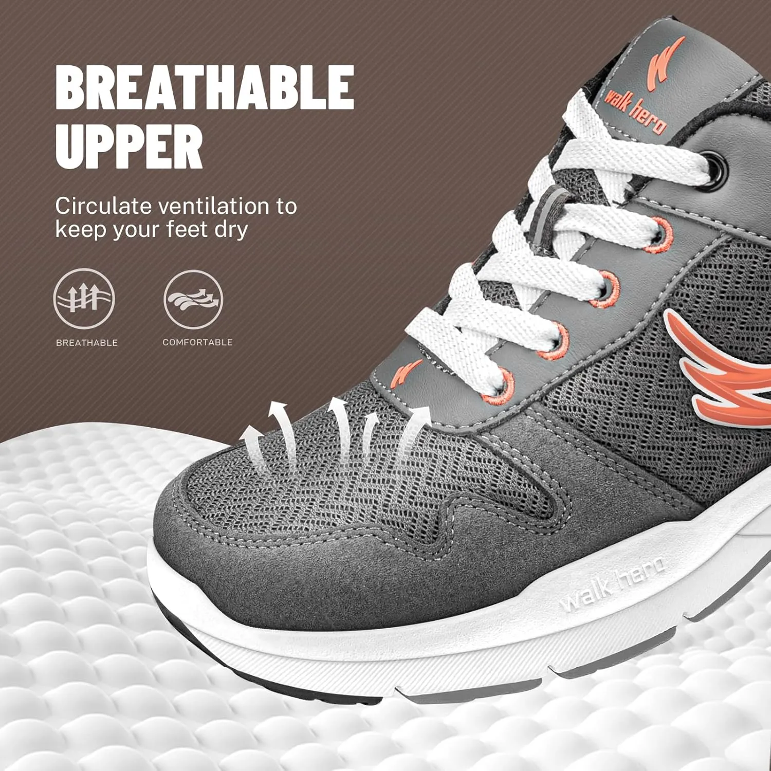 Walking Shoes Women for Plantar Fasciitis, Womens Orthopedic Shoes with Arch Support, Non-Slip Sneaker for Women