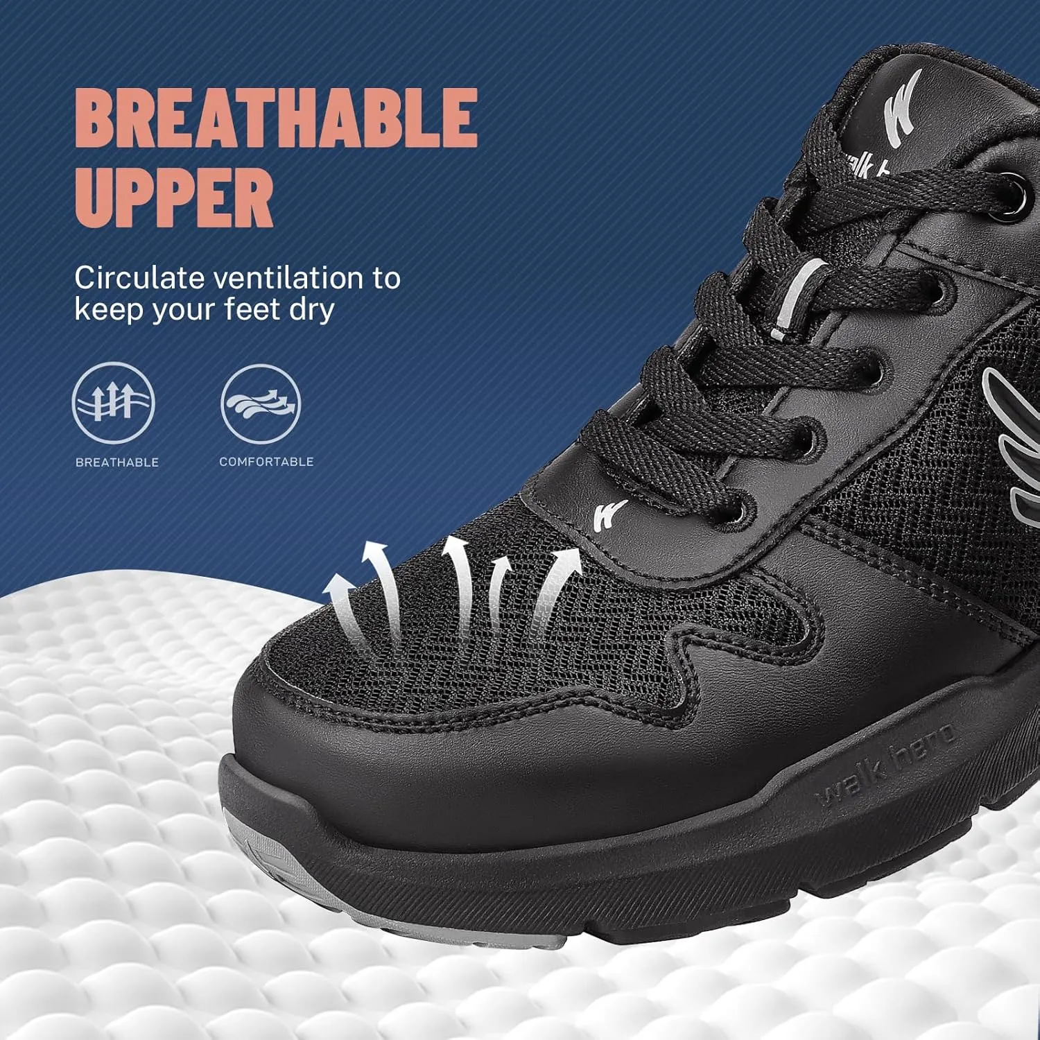 Walking Shoes Women for Plantar Fasciitis, Womens Orthopedic Shoes with Arch Support, Non-Slip Sneaker for Women
