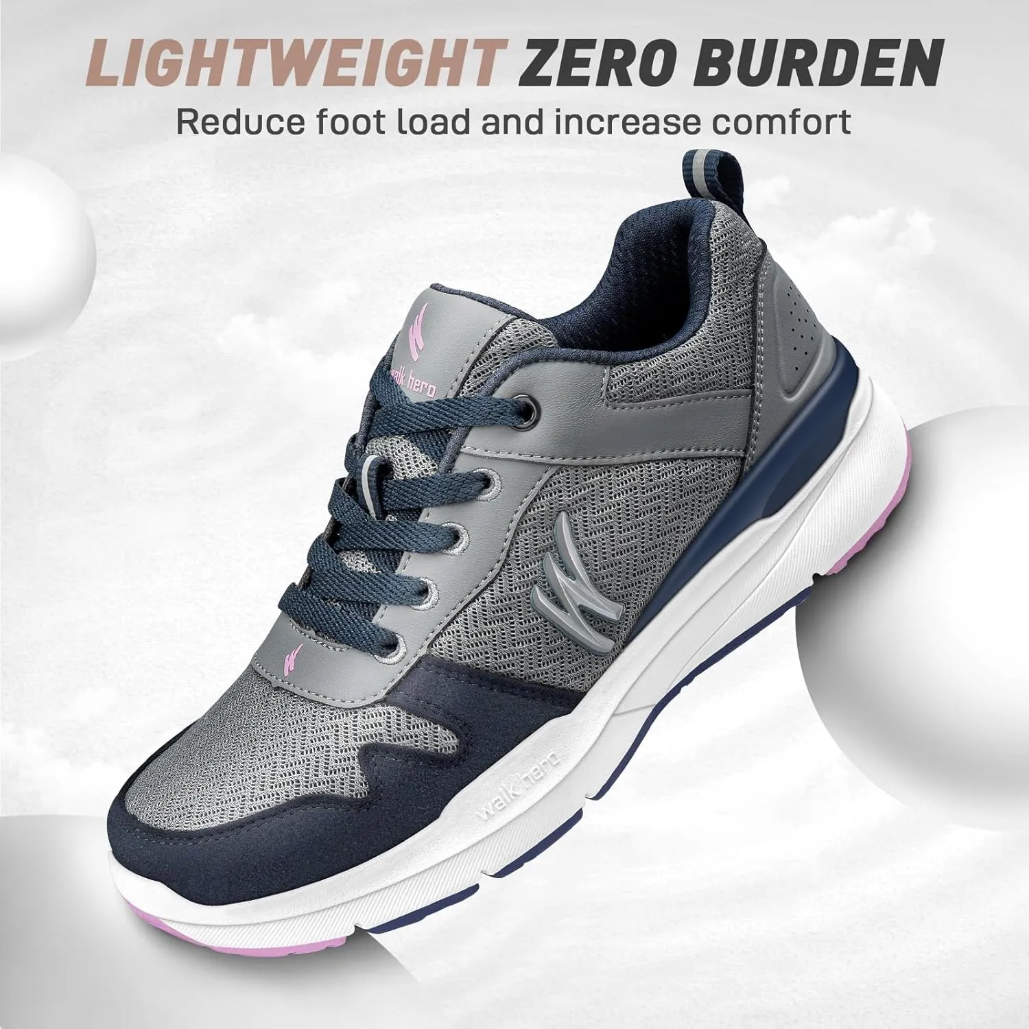 Walking Shoes Women for Plantar Fasciitis, Womens Orthopedic Shoes with Arch Support, Non-Slip Sneaker for Women