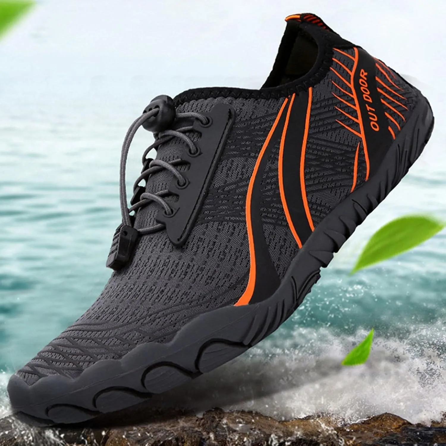 Water Shoes for Women Men Quick Dry Aqua Barefoot Beach Swim Pool Surf Hiking Yoga Lightweight Non Slip Breathable Wide Toe Outdoor Sports