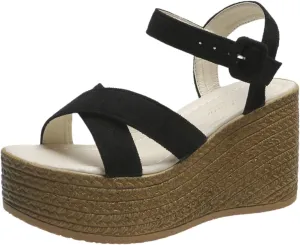 Wedge Sandals for Women Ankle Strap High Heel Platform Sandals, Casual Summer Cross Strap Open Toe Espadrilles Fashion Comfy High Heel Platform Wedges