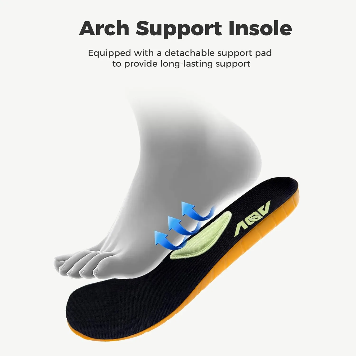 Wide Toe Box Sneakers for Men | Arch Support Walking Shoes for Plantar Fasciitis | Orthotic Running Tennis Shoes US 8-13