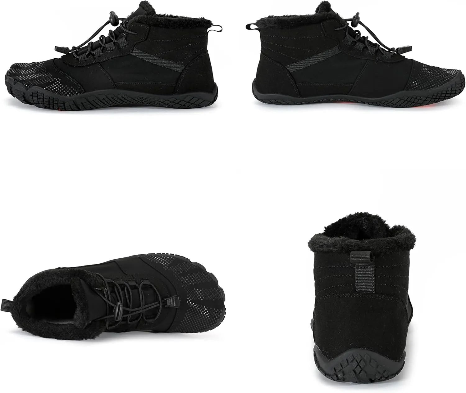 Wide Toe Shoes Men Women Barefoot Warm Winters Minimalist Cross Trainer Casual Hiking Cotton Boots Sneakers