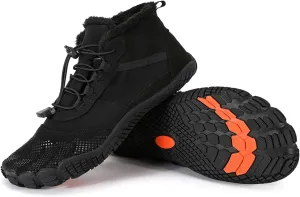 Wide Toe Shoes Men Women Barefoot Warm Winters Minimalist Cross Trainer Casual Hiking Cotton Boots Sneakers