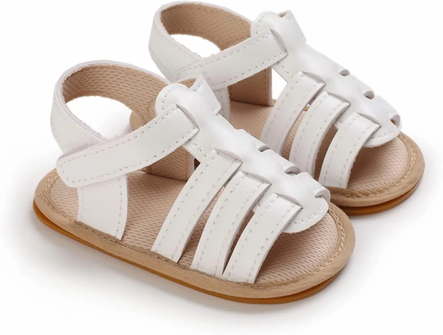 WILLFUN Baby Boys Girls Summer Sandals Closed-Toe Infant Soft Rubber Sole Outdoor Shoes for Toddler First Walkers