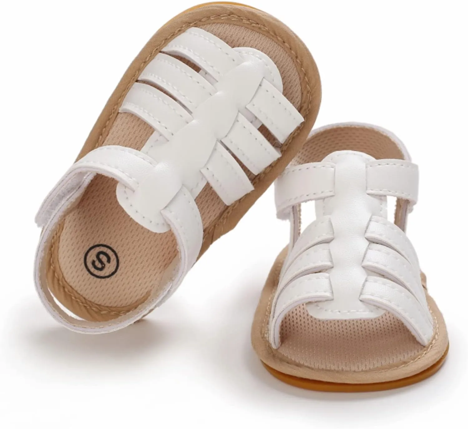 WILLFUN Baby Boys Girls Summer Sandals Closed-Toe Infant Soft Rubber Sole Outdoor Shoes for Toddler First Walkers