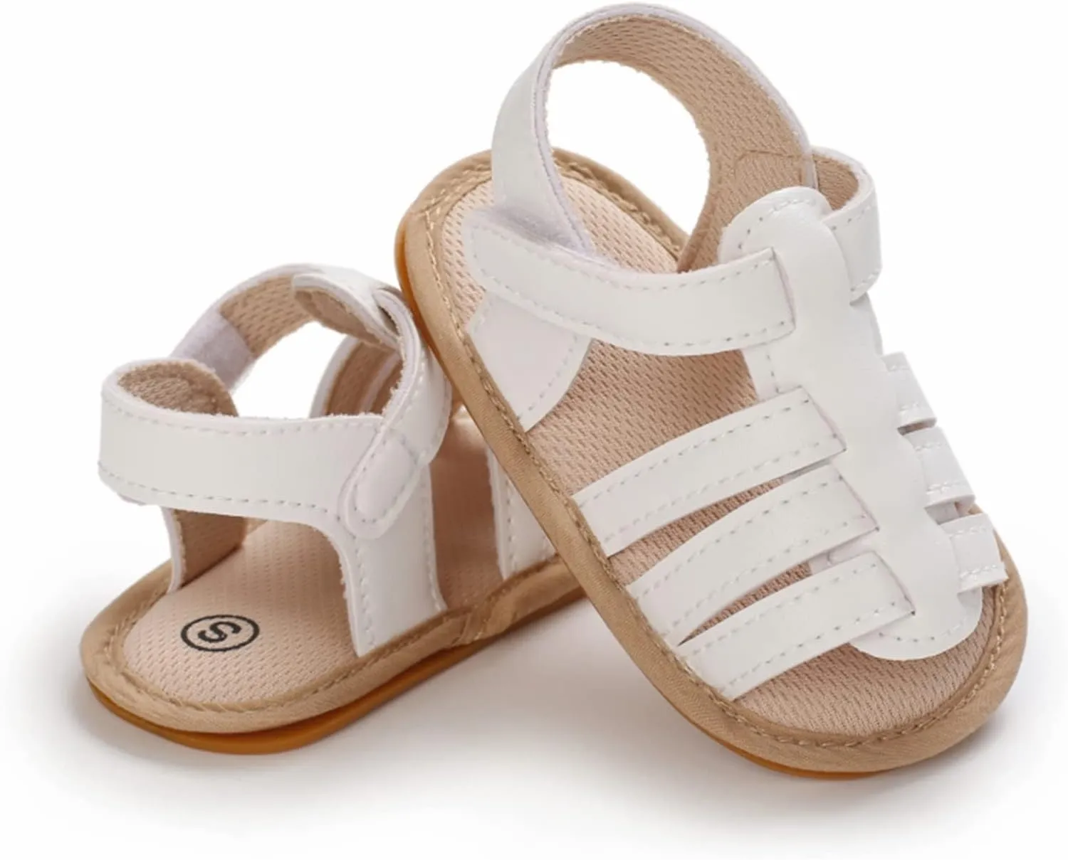 WILLFUN Baby Boys Girls Summer Sandals Closed-Toe Infant Soft Rubber Sole Outdoor Shoes for Toddler First Walkers
