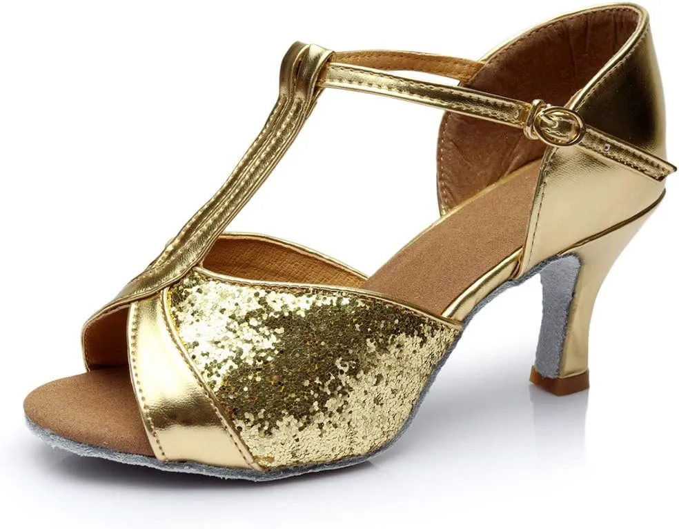 Women Open Toe Heeled Sandals Chunky Block Heel Strappy Ankle Strap Comfortable Shoes