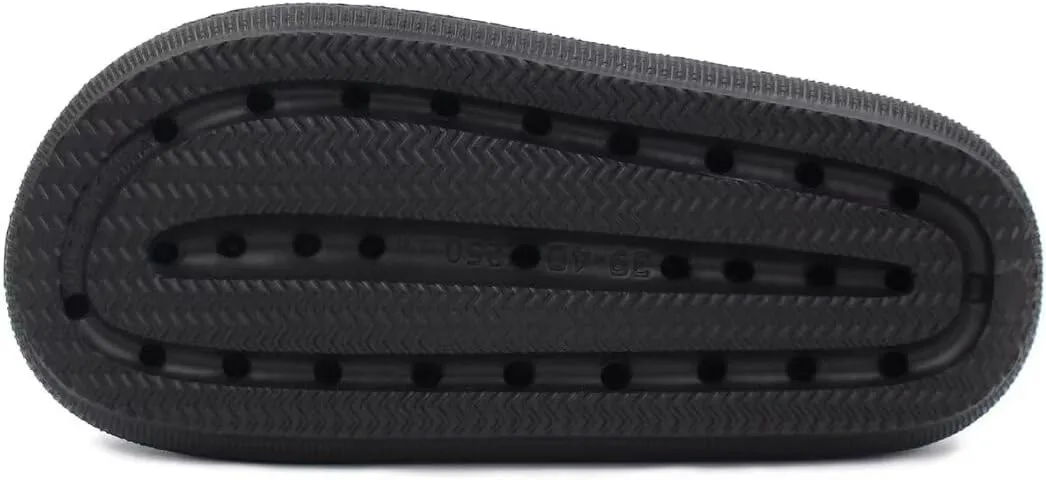 Women Pillow Sandals with Soft Thick Sole Non-slip Shower Sandals Cushioned Thick Sole Slippers