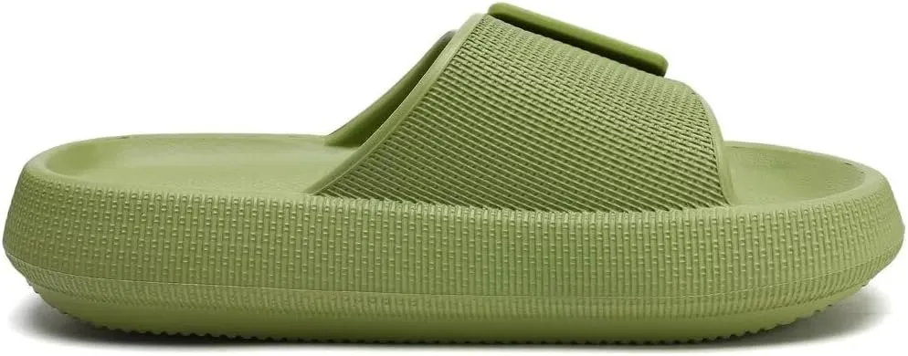 Women Pillow Sandals with Soft Thick Sole Non-slip Shower Sandals Cushioned Thick Sole Slippers