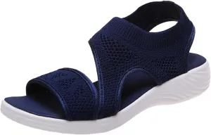 Women Sport Sandals Open Toe Walking Sandals Soft Mesh Sneakers Dressy Summer Wide Width Sandals Causal Comfortable Sandals