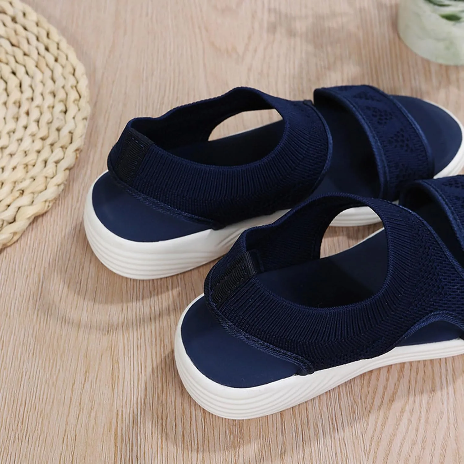 Women Sport Sandals Open Toe Walking Sandals Soft Mesh Sneakers Dressy Summer Wide Width Sandals Causal Comfortable Sandals