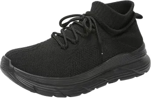 Women Walking Shoes Sock Sneakers Slip-On Breath Tennis Shoes Womens Mesh Casual Dress Shoes White Platform Sneakers White Tennis Shoe Cross Trainer Shoe