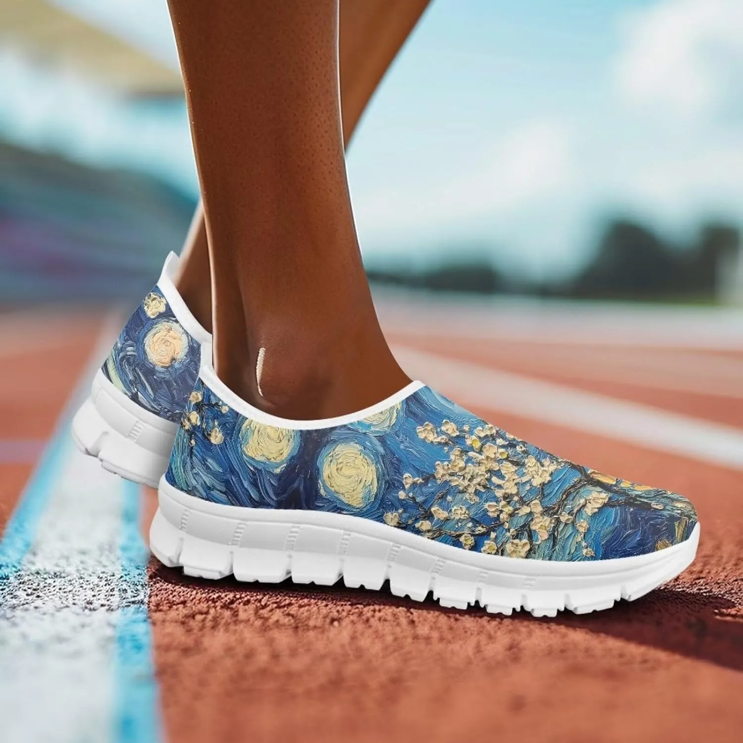 Womens Casual Dress Shoes Comfortable Slip On Sneakers for Women