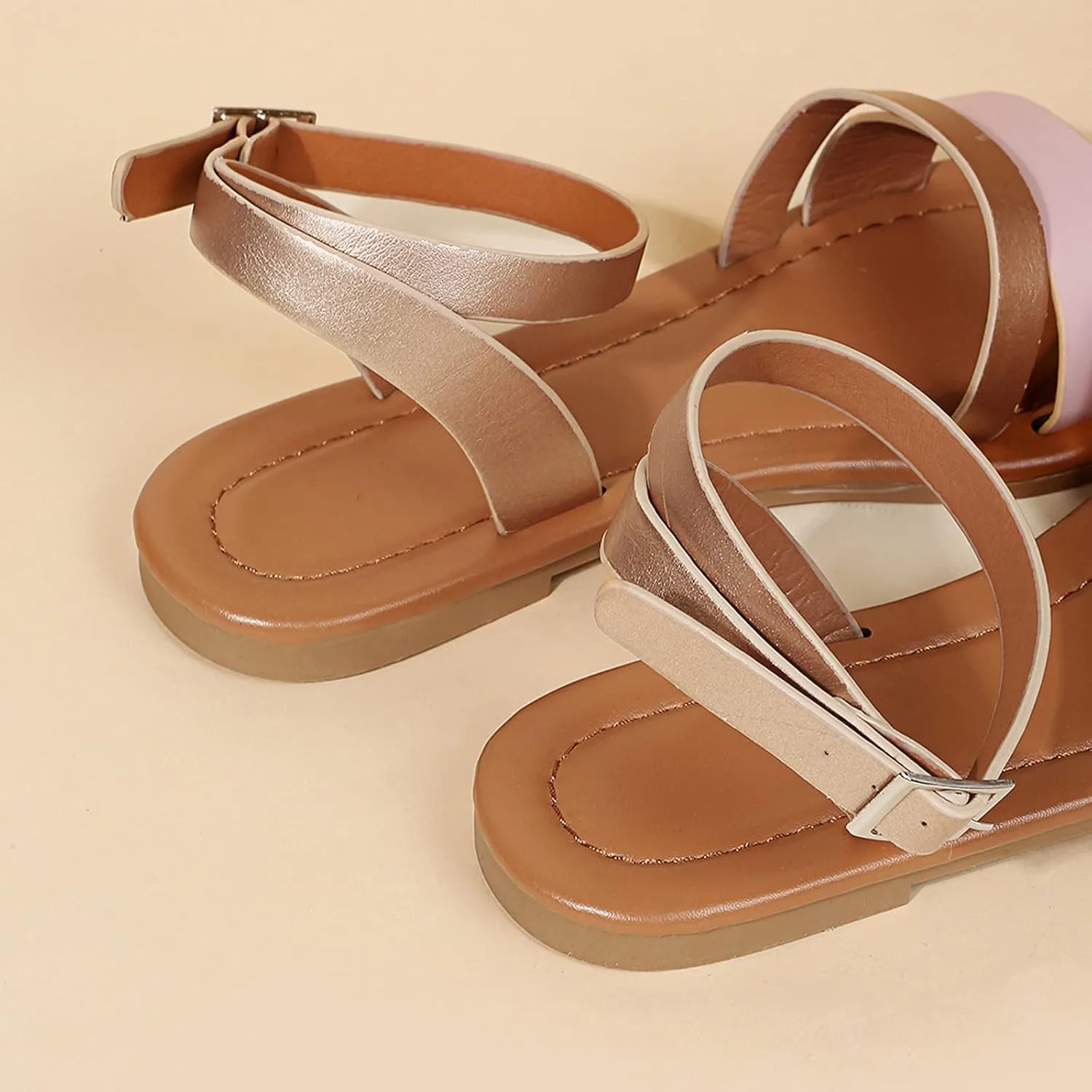 Women's Flatform Sandals,Soft Sole Comfy Flats Platform Tassels Canvas Shoes Closed Toe Sandal Summer Casual Suede Loafers