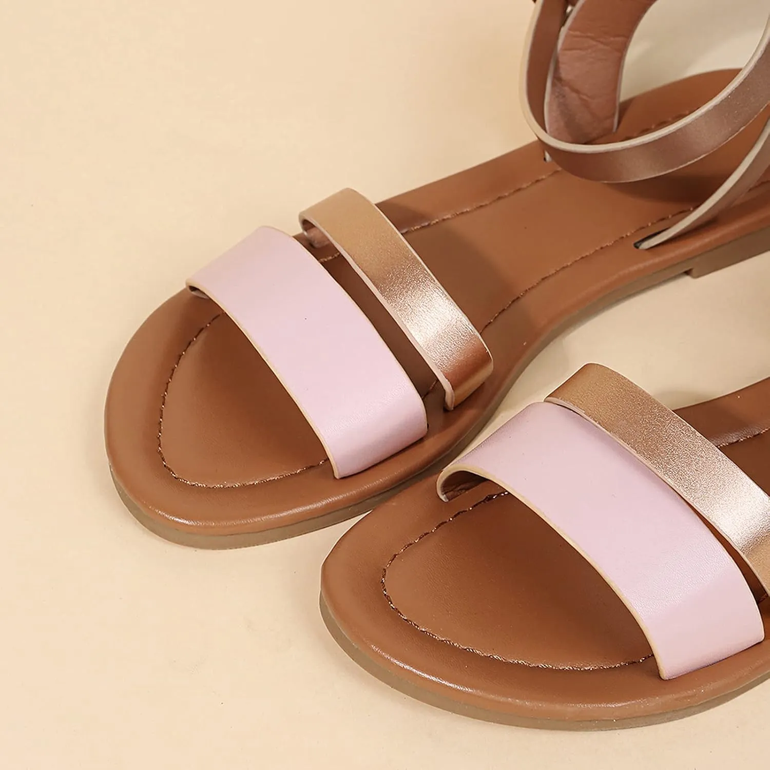 Women's Flatform Sandals,Soft Sole Comfy Flats Platform Tassels Canvas Shoes Closed Toe Sandal Summer Casual Suede Loafers