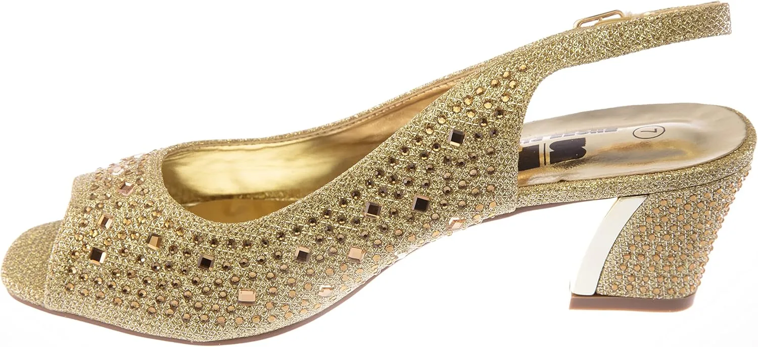 women's Heel Sandals Rhinestone Dress-Shoes lime01