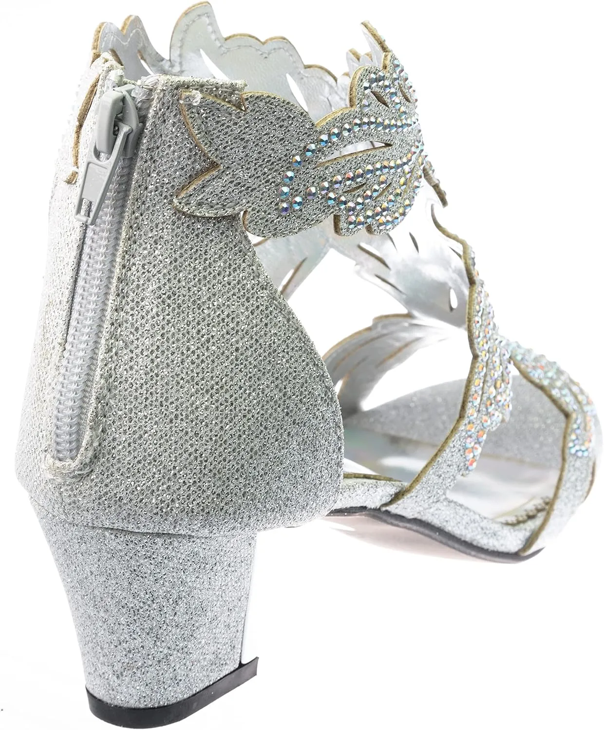 womens Heel Sandasl Sparkling Rhinestone Dress-Shoes lime03