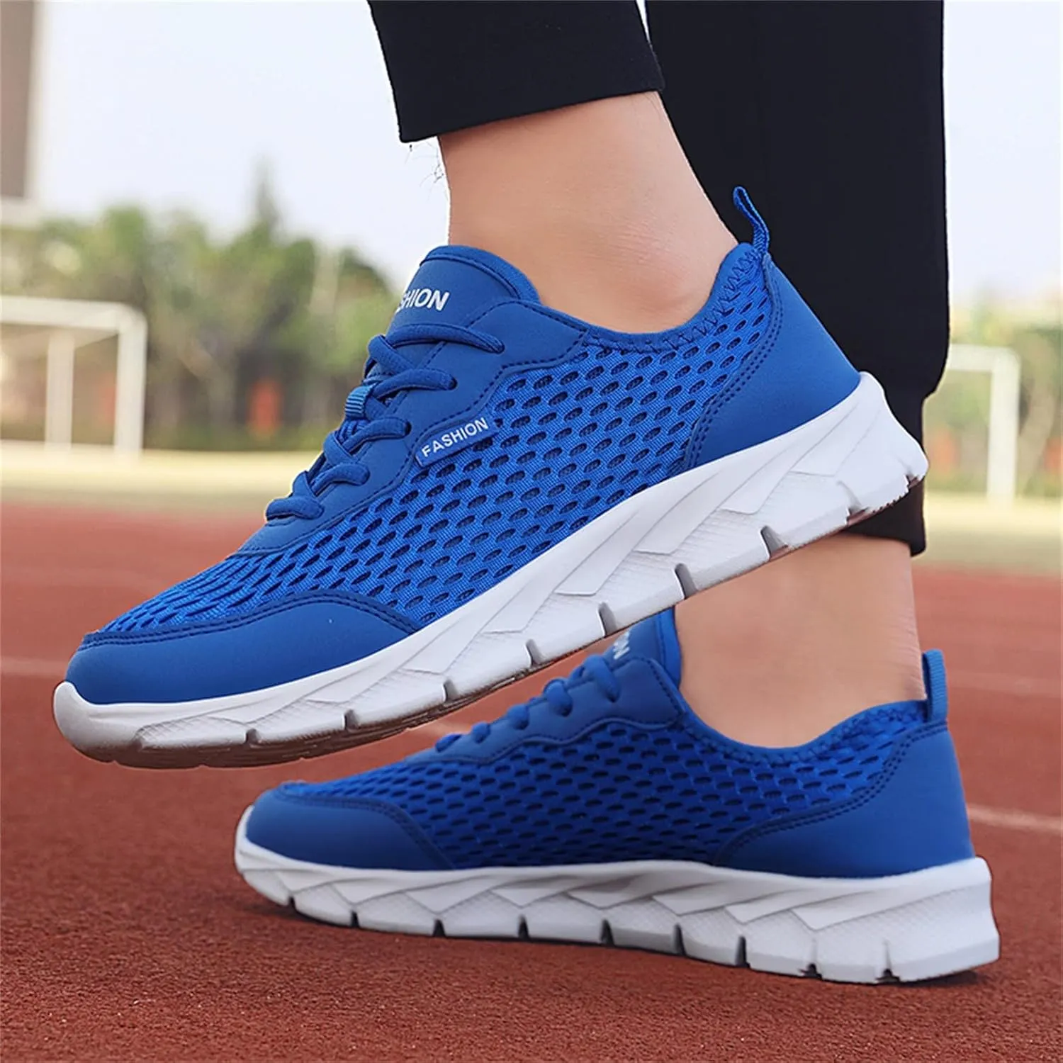 Women's Lace Up Walking Shoes Running Comfortable Tennis Womens Tennis Shoes Mesh Men Shoes Casual White Platform Sneakers Waterproof Tennis Shoe Cross Trainer Shoe