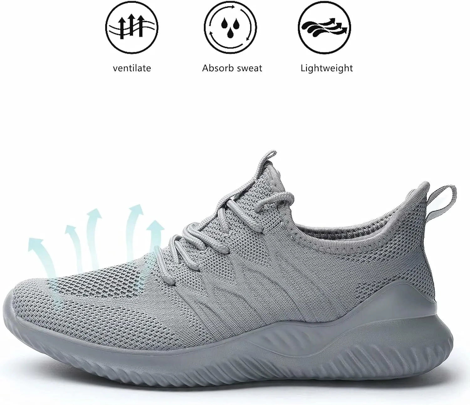 Women's Ladies Tennis Shoes Running Walking Sneakers Work Casual Comfor Lightweight Non-Slip Gym Trainers