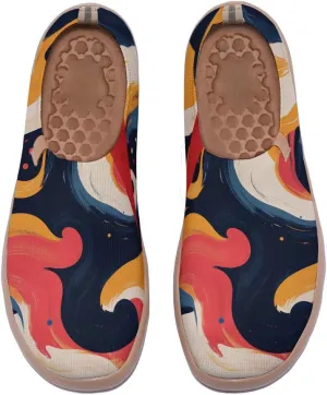 Women's Lightweight Slip On Loafers Canvas Travel Shoes Dopamine Dressing Fashion Sneakers Walking Casual Footwear