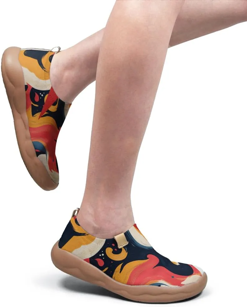 Women's Lightweight Slip On Loafers Canvas Travel Shoes Dopamine Dressing Fashion Sneakers Walking Casual Footwear