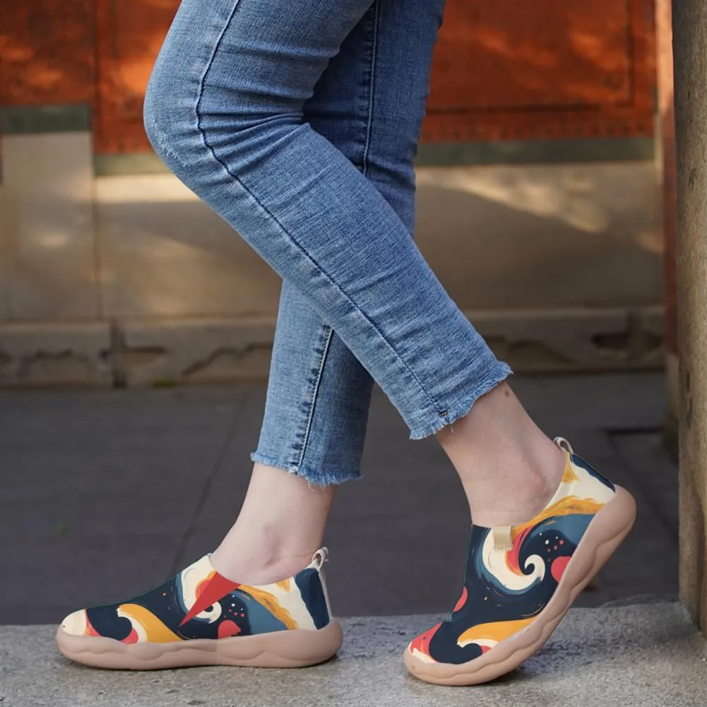 Women's Lightweight Slip On Loafers Canvas Travel Shoes Dopamine Dressing Fashion Sneakers Walking Casual Footwear