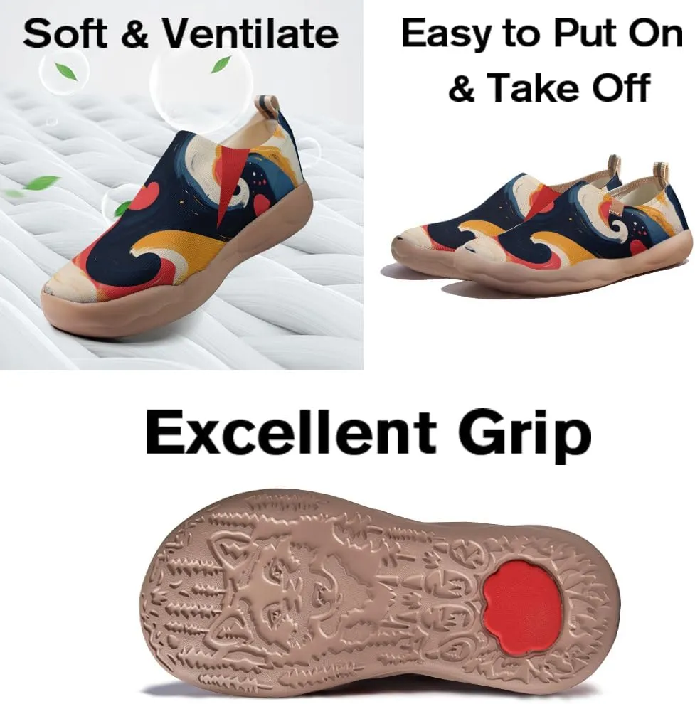 Women's Lightweight Slip On Loafers Canvas Travel Shoes Dopamine Dressing Fashion Sneakers Walking Casual Footwear
