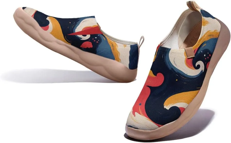 Women's Lightweight Slip On Loafers Canvas Travel Shoes Dopamine Dressing Fashion Sneakers Walking Casual Footwear