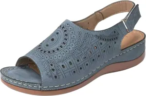 Womens Low Wedge Heel Peep Toe Wedding Party Dress Sandals Shoes Elastic Ankle Strap Orthopedic Comfortable Walking Platform Wedges Sandal Hollow Flat Trendy Work Going Out Slippers